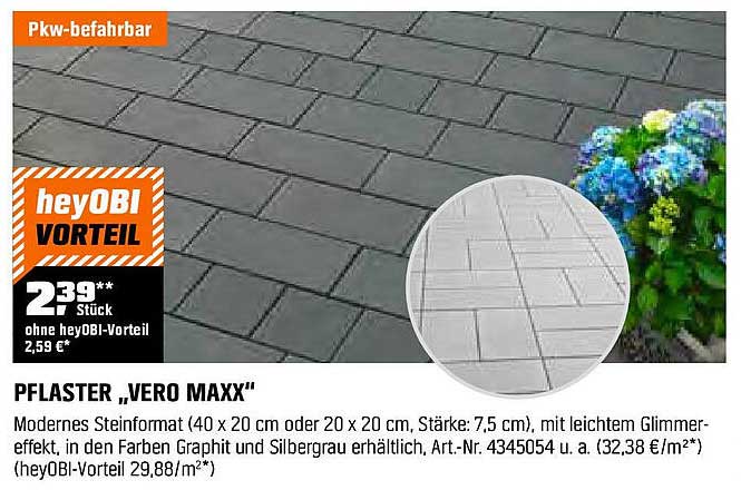 Pflaster "Vero Maxx" - Modernes Steinformat für Ihren Außenbereich