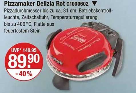 Pizzamaker Delizia Rot G1000602