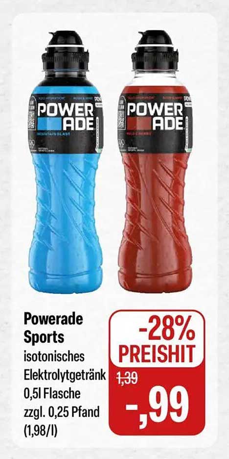 Powerade Sports isotonisches Elektrolytgetränk 0,5l