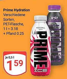 Prime Hydration - Verschiedene Sorten