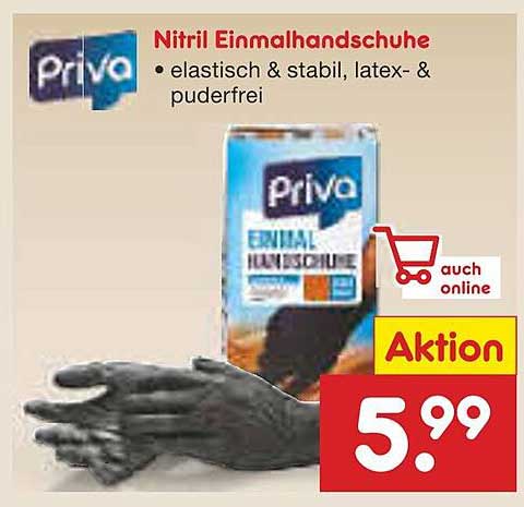 Priva Nitril Einmalhandschuhe