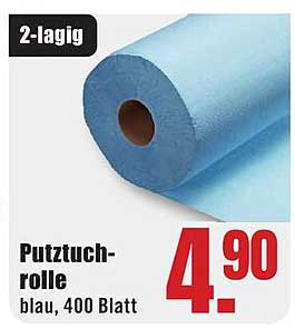 Putzuchrolle blau, 400 Blatt, 2-lagig
