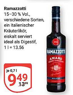 Ramazzotti Kräuterlikör 0,7 l