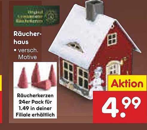 Räucherhaus mit verschiedenen Motiven