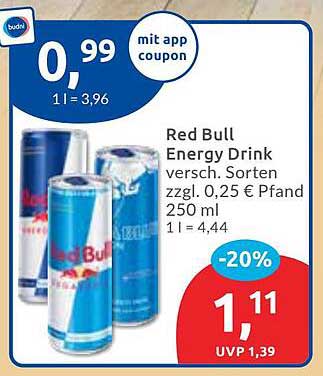 Red Bull Energy Drink versch. Sorten 250 ml