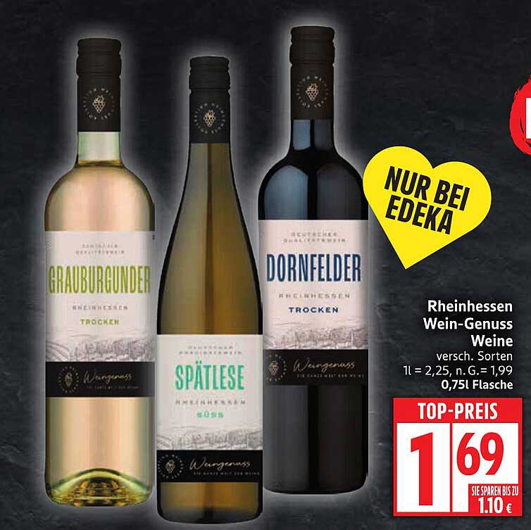 Rheinhessen Wein-Genuss Weine – Grauburgunder, Spätlese und Dornfelder