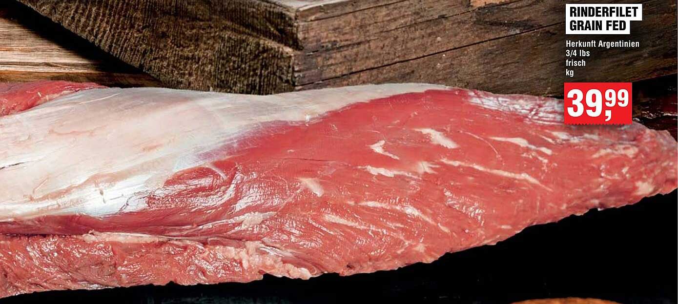 Rinderfilet Grain Fed aus Argentinien