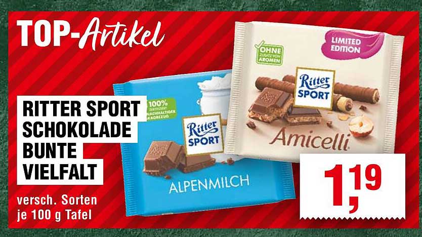 Ritter Sport Schokolade Bunte Vielfalt