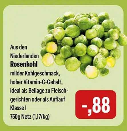 Rosenkohl aus den Niederlanden 750g