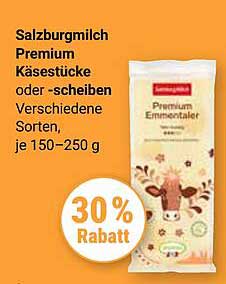 Salzburgmilch Premium Käsestücke oder -scheiben Verschiedene Sorten, je 150–250 g