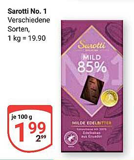 Sarotti No. 1 - Verschiedene Sorten, 1 kg = 19,90