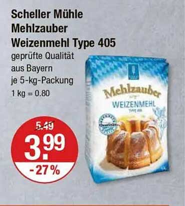 Scheller Mühle Mehlzauber Weizenmehl Type 405