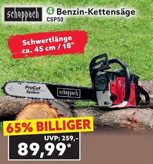 scheppach Benzin-Kettensäge CSP50