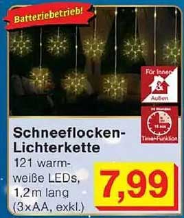 Schneeflocken-Lichterkette