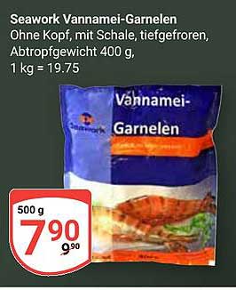 Seawork Vannamei-Garnelen, 500 g, tiefgefroren