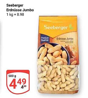 Seeberger Erdnüsse Jumbo 500 g