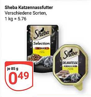 Sheba Katzennassfutter - Verschiedene Sorten