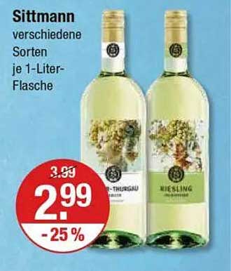 Sittmann verschiedene Sorten je 1-Liter-Flasche