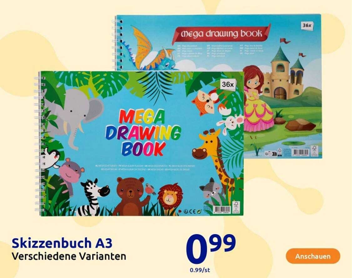 Skizzenbuch A3 - Verschiedene Varianten