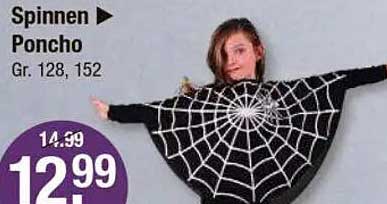 Spinnen Poncho Gr. 128, 152