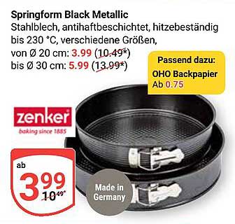 Springform Black Metallic