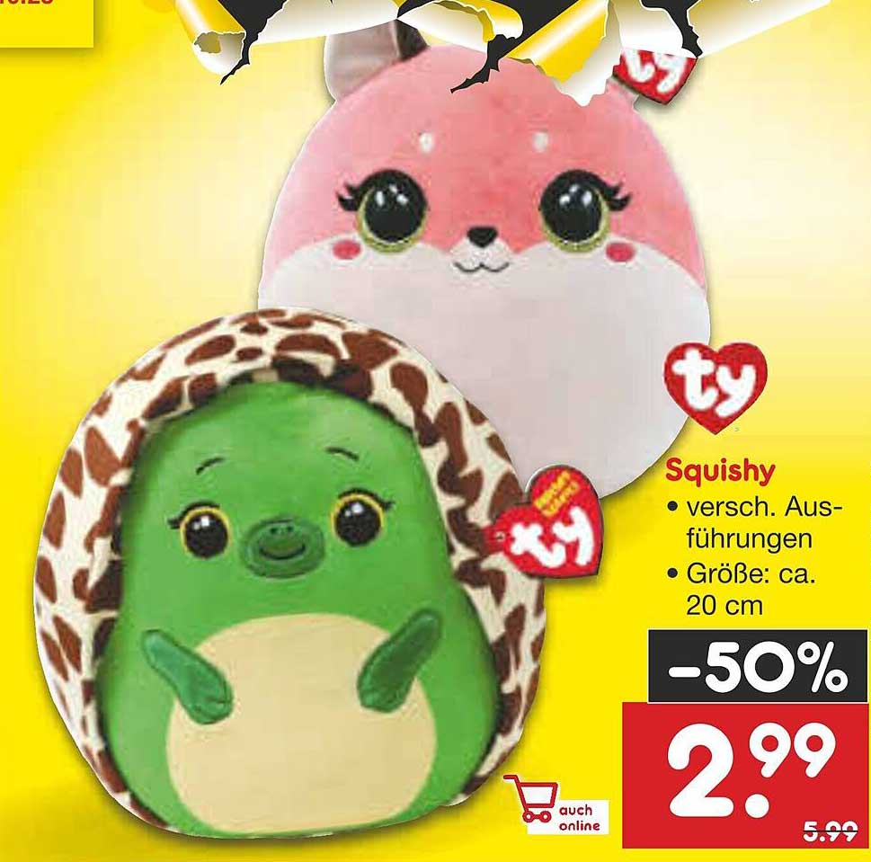 Squishy Plüschtiere - verschiedene Ausführungen