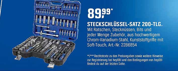 STECKSCHLÜSSEL-SATZ 200-TLG.