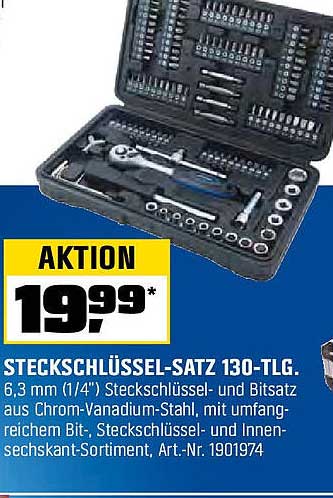 Steckschlüsselsatz 130-tlg.