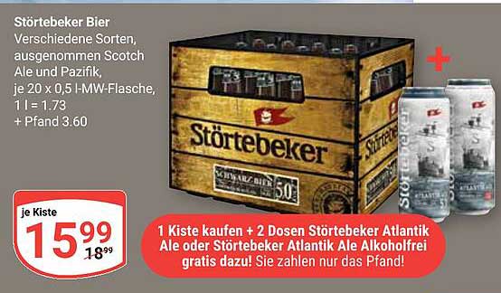 Störtebeker Bier – 20 x 0,5 l in der Kiste
