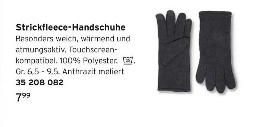 Strickfleece-Handschuhe
