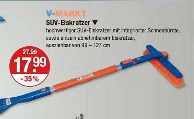 SUV-Eiskratzer mit integrierter Schneebürste