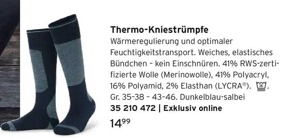 Thermo-Kniestümpfe