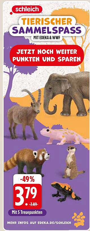 Tierischer Sammelpass von Schleich - Mit EDEKA & WWF