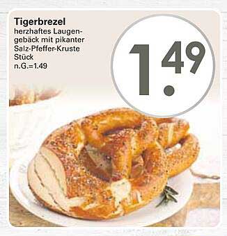 Tigerbrezel - herzhaftes Laugengebäck mit pikanter Salz-Pfeffer-Kruste