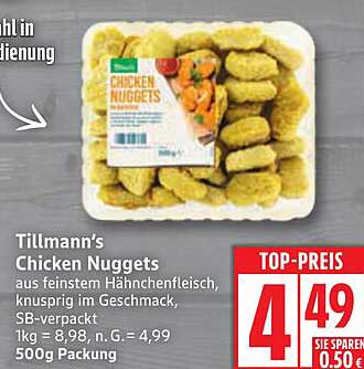 Tillmann’s Chicken Nuggets 500g