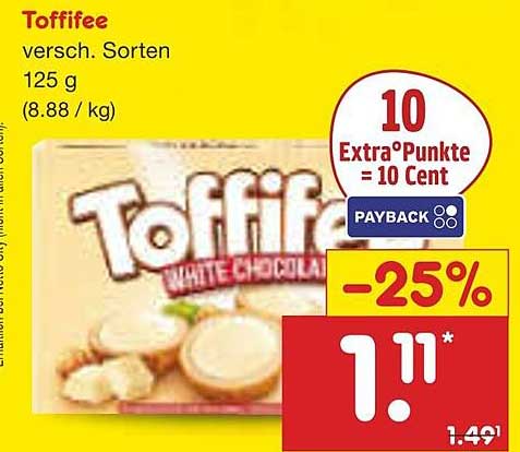 Toffifee verschiedene Sorten 125 g