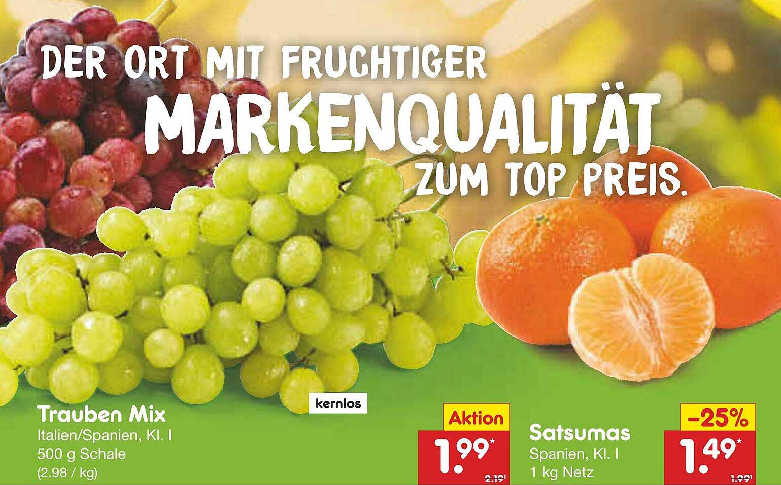 Trauben Mix 500 g Schale - Fruchtige Markenqualität