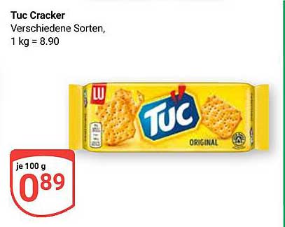 Tuc Cracker - Verschiedene Sorten