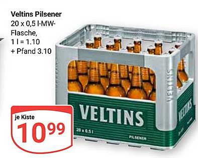 Veltins Pilsener 20 x 0,5 l-MW-Flasche