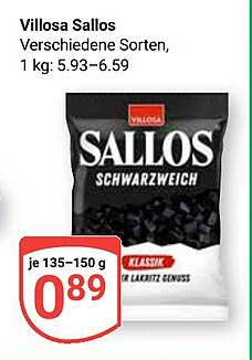 Villosa Sallos - Verschiedene Sorten, 135-150 g