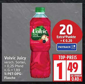 Volvic Juicy 1L - Erfrischender Genuss zum Top-Preis