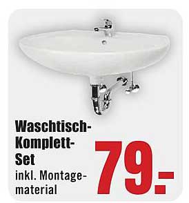 Waschtisch-Komplett-Set inkl. Montagematerial