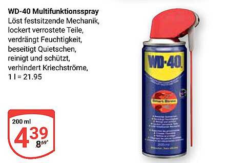 WD-40 Multifunktionsspray 200 ml