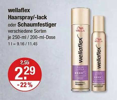Wella flex Haarspray-/lack oder Schaumfestiger verschiedene Sorten je 250-ml / 200-ml-Dose