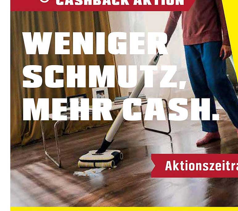 WENIGER SCHMUZT, MEHR CASH - Cashback Aktion bei OBI