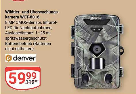 Wildtier- und Überwachungskamera WCT-8016