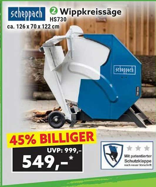 Wippkreissäge HS730 von Scheppach