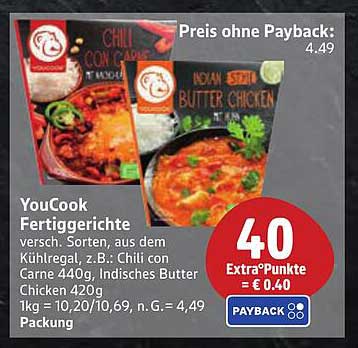 YouCook Fertiggerichte – Chili con Carne und Indisches Butter Chicken