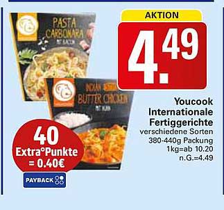 Youcook Internationale Fertiggerichte - verschiedene Sorten