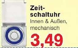 Zeitschaltuhr Innen & Außen, mechanisch